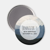 Alpenbergen Natuur Foto: Birthday Magneet (Voorkant / Achterkant)