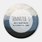 Alpenbergen Natuur Foto: Birthday Magneet (Voorkant)