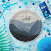 Alpenbergen Natuur Foto: Birthday Papieren Bordje (Feest)