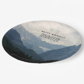 Alpenbergen Natuur Foto: Birthday Papieren Bordje (Gekanteld)