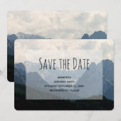 Alpenbergen Natuur Foto: Birthday Save The Date (Voorkant / Achterkant)