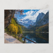 Alpenbergmeer Gosauseen meer Oostenrijk Briefkaart (Voorkant)