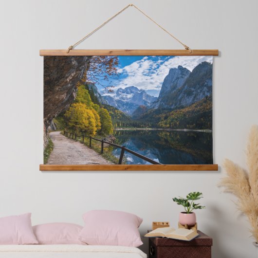 Alpenbergmeer Gosauseen meer Oostenrijk Hangend Wandkleed (Slaapkamer)