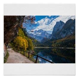 Alpenbergmeer Gosauseen meer Oostenrijk Perfect Poster