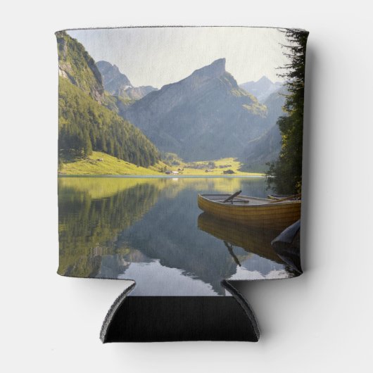 Alpenbergmeer in Zwitserland Foto Blikjeskoeler (Voorkant)