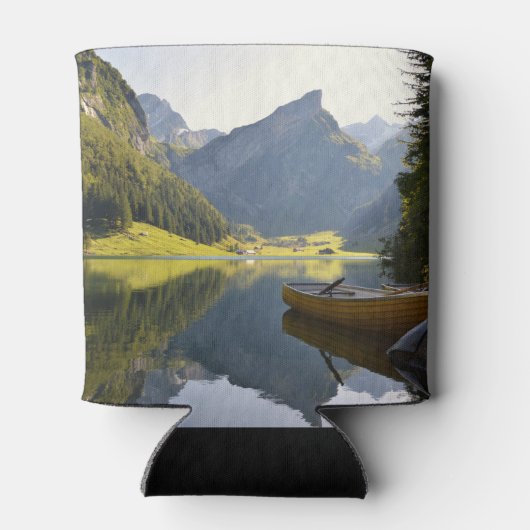 Alpenbergmeer in Zwitserland Foto Blikjeskoeler (Achterkant)