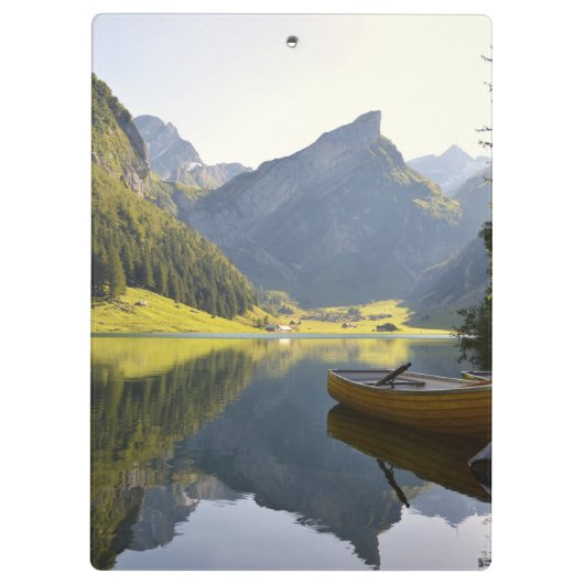 Alpenbergmeer in Zwitserland Foto Klembord (Achterkant)