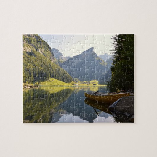 Alpenbergmeer in Zwitserland Legpuzzel (Horizontaal)