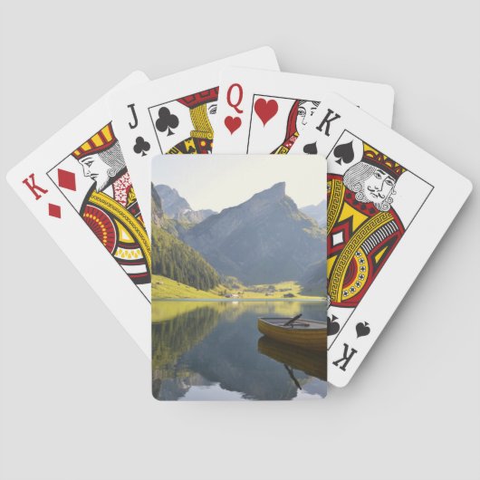 Alpenbergmeer in Zwitserland Pokerkaarten (Achterkant)