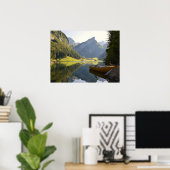 Alpenbergmeer in Zwitserland Poster (Thuiskantoor)
