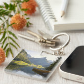 Alpenbergmeer in Zwitserland Sleutelhanger (Voorkant Rechts)