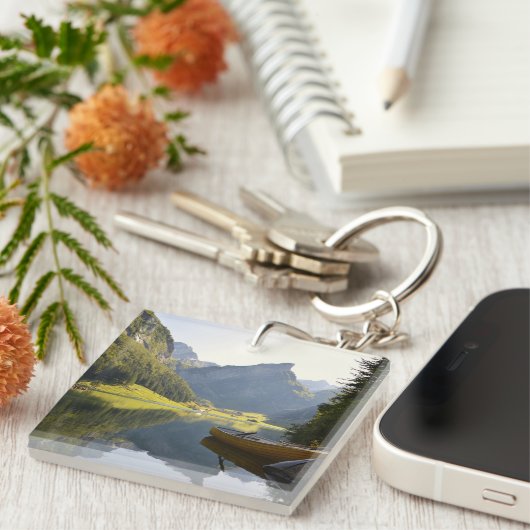 Alpenbergmeer in Zwitserland Sleutelhanger (Voorkant Rechts)