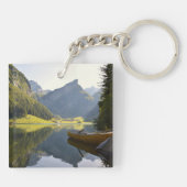 Alpenbergmeer in Zwitserland Sleutelhanger (Achterkant)