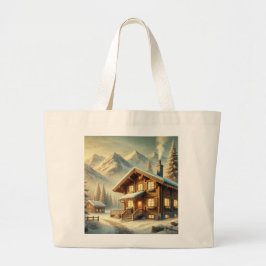 alpenbezwering grote tote bag