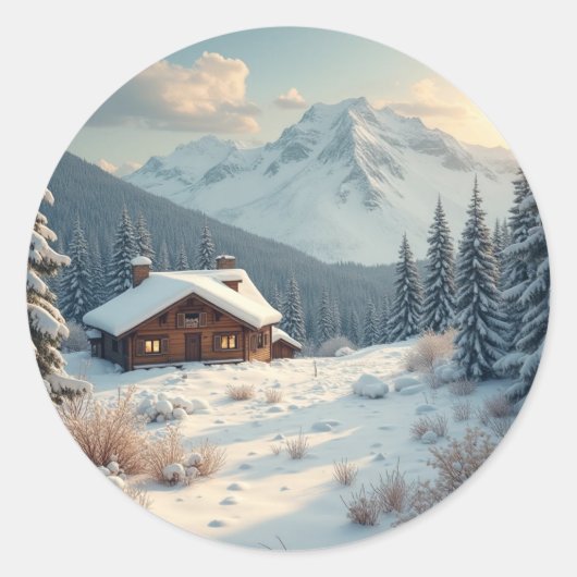 alpenbezwering ronde sticker (Voorkant)