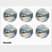 alpenbezwering ronde sticker (Vel)
