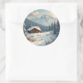 alpenbezwering ronde sticker (Tas)