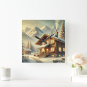 alpenbezwering vierkante klok (Huis)