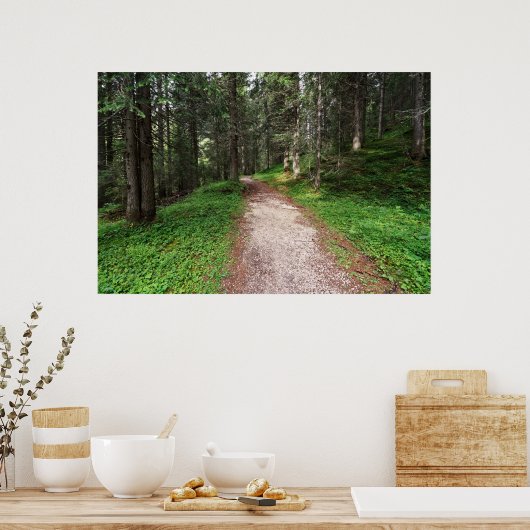 Alpenbos Poster (Keuken)