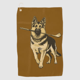 Alpendeckenhanddoek met Duitse herder Golfhanddoek