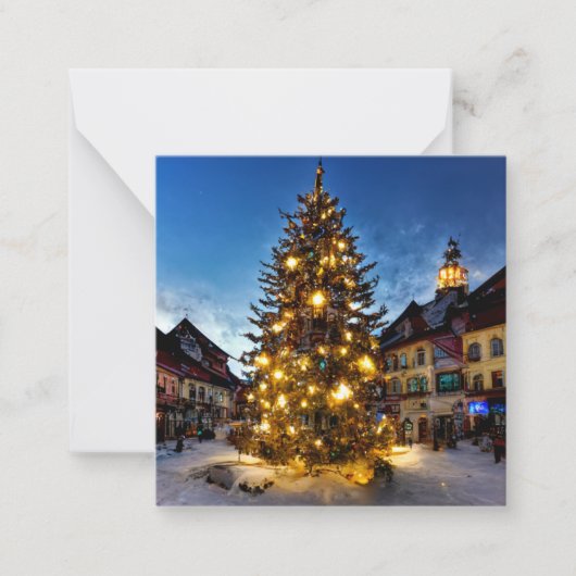 Alpene kerst notitiekaartje (Voorkant)