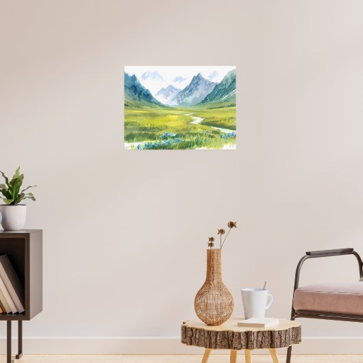 Alpenfluistering – Weiland onder de toppen Poster (Woonkamer 3)
