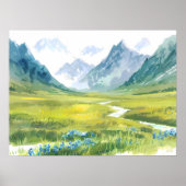 Alpenfluistering – Weiland onder de toppen Poster (Voorkant)