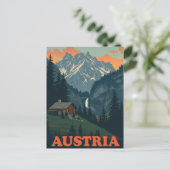 Alpengebergte Oostenrijk Briefkaart (Staand voorkant)