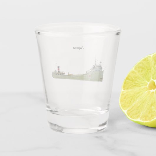 Alpenglas Shot Glas (Achterkant)