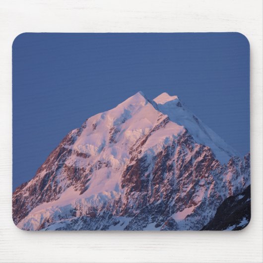 Alpengloed op Aoraki Mount Cook, Mackenzie 2 Muismat (Voorkant)