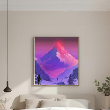Alpenglow Everest RISE Motivational Artwork