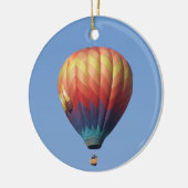 Alpenglow Hot Air ballonkerstversiering Keramisch Ornament (Links)