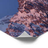 Alpenglow op Aoraki Mount Cook, Mackenzie 2 Poster (Hoek)