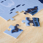 Alpenglow Winter Ski Snowboard puzzel (Zijkant)