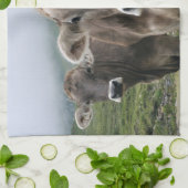 Alpenkoeien Theedoek (Gevouwen)