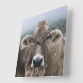 Alpenkoeien Vierkante Klok (Hoek)
