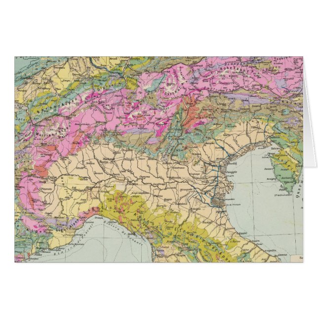 Alpenlander - Atlas-kaart van de Alpen (Voorkant Horizontaal)
