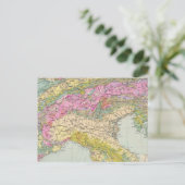 Alpenlander - Atlas-kaart van de Alpen Briefkaart (Staand voorkant)