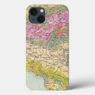 Alpenlander - Atlas-kaart van de Alpen iPhone 13 Hoesje