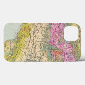 Alpenlander - Atlas-kaart van de Alpen Case-Mate iPhone Case (Achterkant (horizontaal))