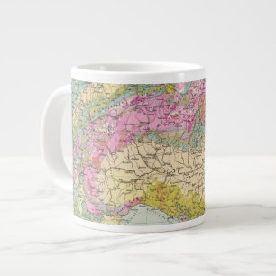 Alpenlander - Atlas-kaart van de Alpen Grote Koffiekop