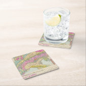 Alpenlander - Atlas-kaart van de Alpen Kartonnen Onderzetters (Insitu)