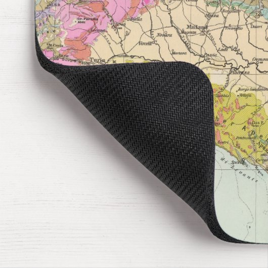 Alpenlander - Atlas-kaart van de Alpen Muismat (Hoek)