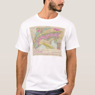 Alpenlander - Atlas-kaart van de Alpen T-shirt