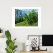 Alpenlandschap in Zwitserland Poster (Thuiskantoor)