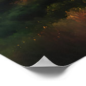 Alpenmeer bij zonsondergang poster (Hoek)