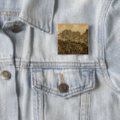 Alpenmeer, Sierra Nevada Vierkante Button 5,1 Cm (In situ)