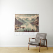  Alpenmeerlandschap Tapijt Wandkleed (In situ)