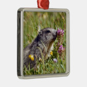 Alpenmot bij de bloem metalen ornament (Rechts)