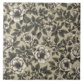 Alpenrose bloemenpatroon  tegeltje (Voorkant)